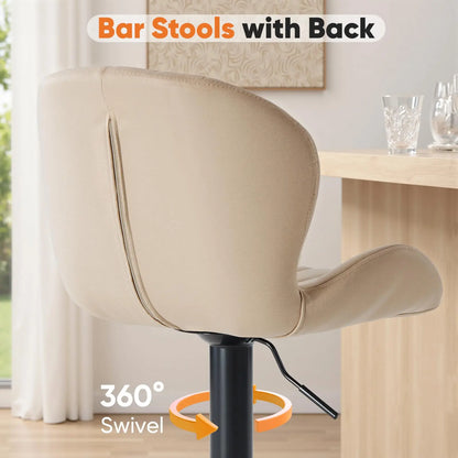 JHK Swivel Dining Chairs, Set of 2