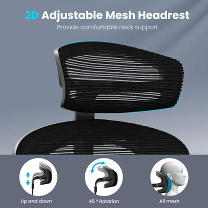 High-Back Ergonomic Office Chair, Heavy Duty