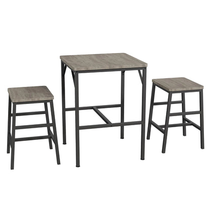 3-Piece Pub Height Table Set with Stools