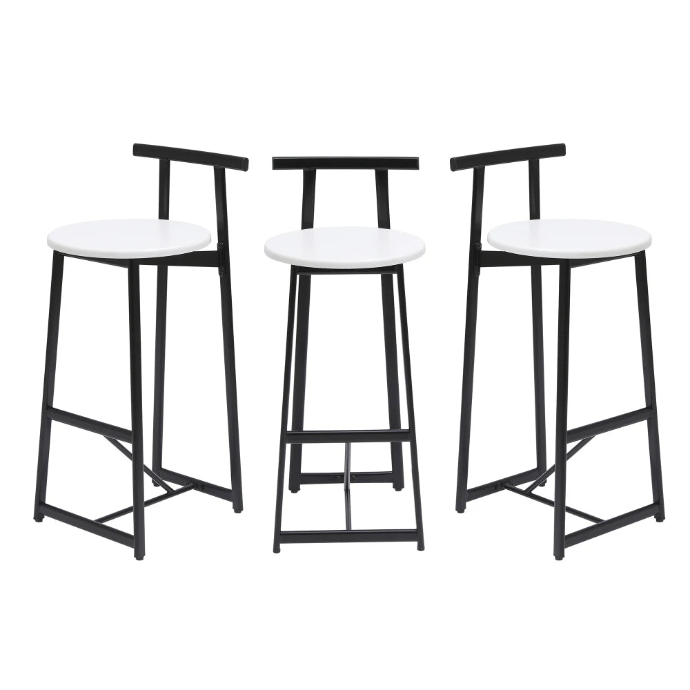 Orraves Metal Counter Bar Stools, Set of 3