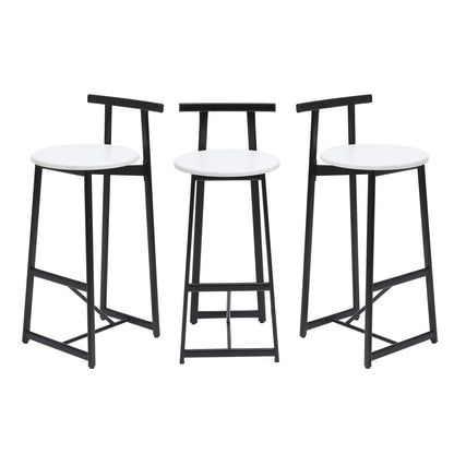 Orraves Metal Counter Bar Stools, Set of 3