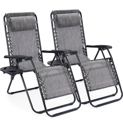 JHK Zero Gravity Recliner Chairs, Set of 2