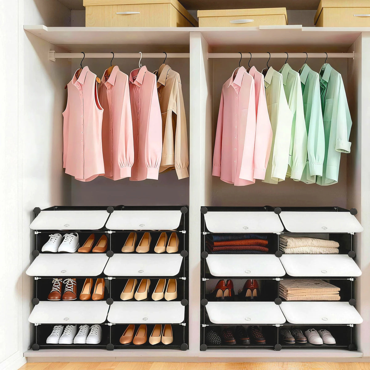 6-Tier Shoe Storage Cabinet with Door