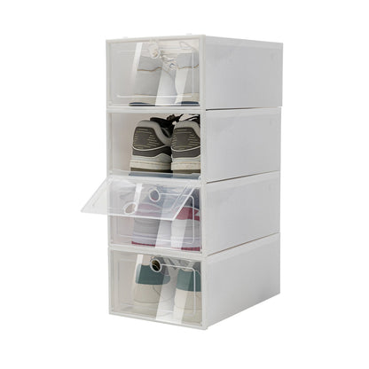 24-Pack Foldable Shoe Storage Boxes