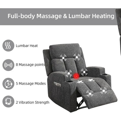 Manual Recliner Sofa & Loveseat Set