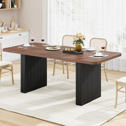 Farmhouse Dining Table for 6-8, 71"