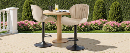 Swivel Fabric Bar Stools, Set of 4