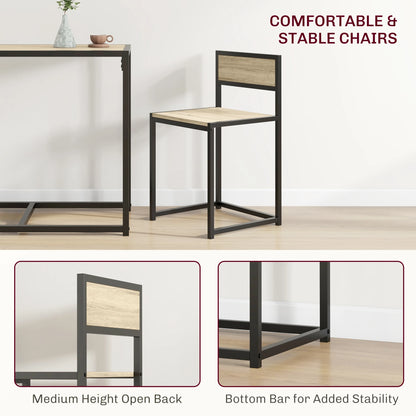 Homcom Compact Dining Table Set for 2