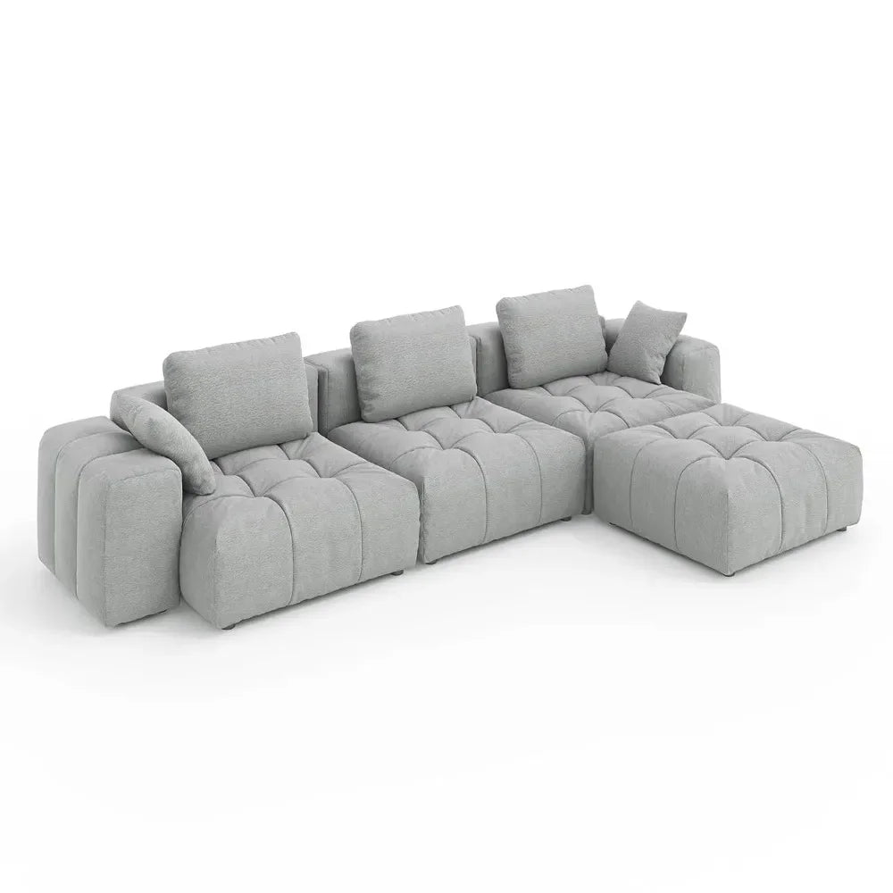 121" Modular Cloud Sofa, Deep Seat
