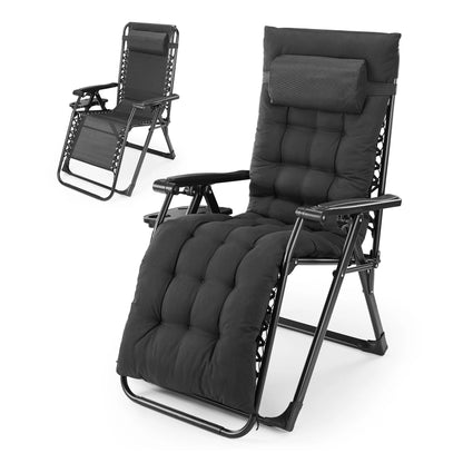 JHK Zero Gravity Lounge Chair with Cup Holder