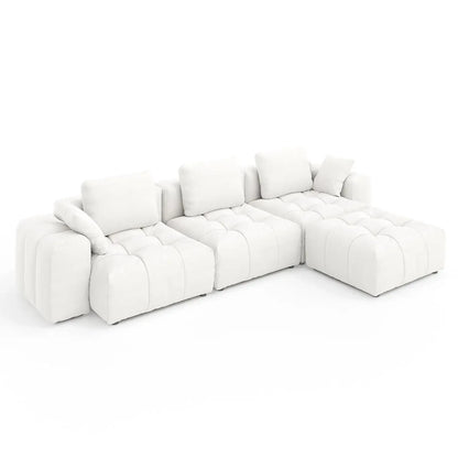 121" Modular Cloud Sofa, Deep Seat