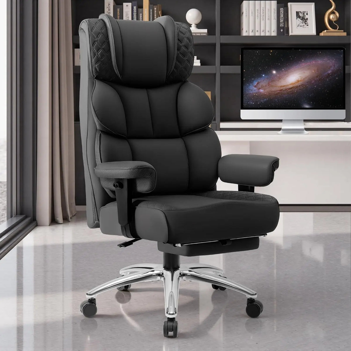 Big & Tall Leather Gaming Office Chair