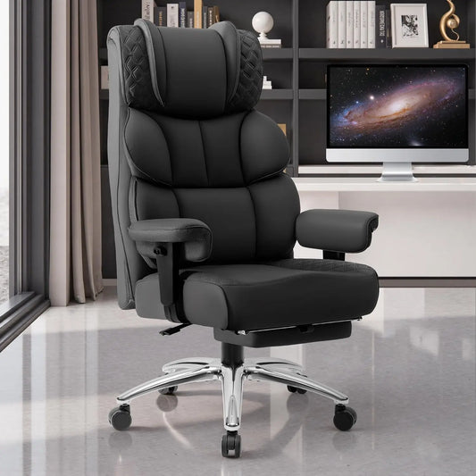 Big & Tall Leather Gaming Office Chair