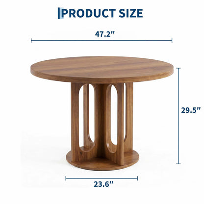 47" Round Pedestal Dining Table