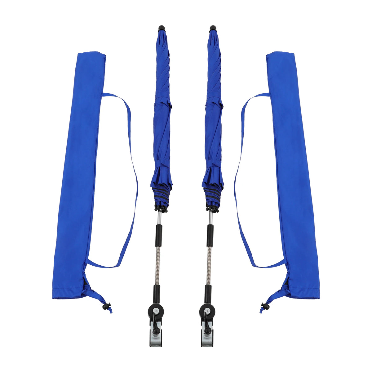 2-Pack Adjustable Beach Chair Umbrellas