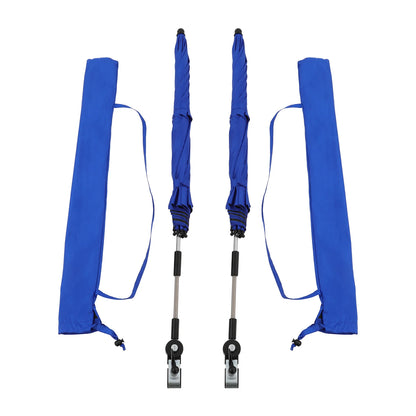 2-Pack Adjustable Beach Chair Umbrellas