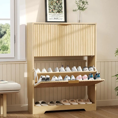 Modern Slim Shoe Storage Cabinet