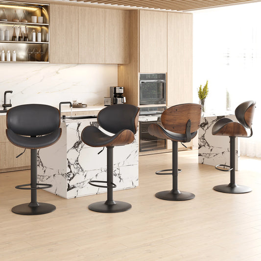 Farini Swivel Bar Stools, Set of 2
