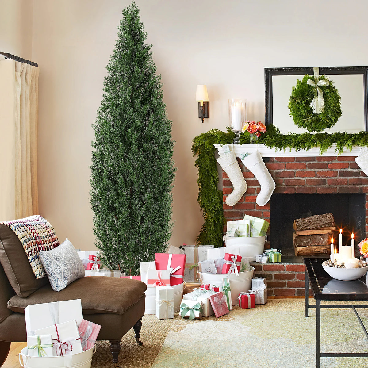 Artificial Topiary Trees 36–60 Inch (Set of 2)