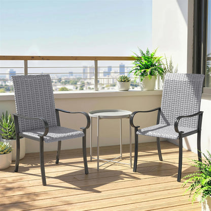 Outdoor Wicker Dining Chairs, Set of 4