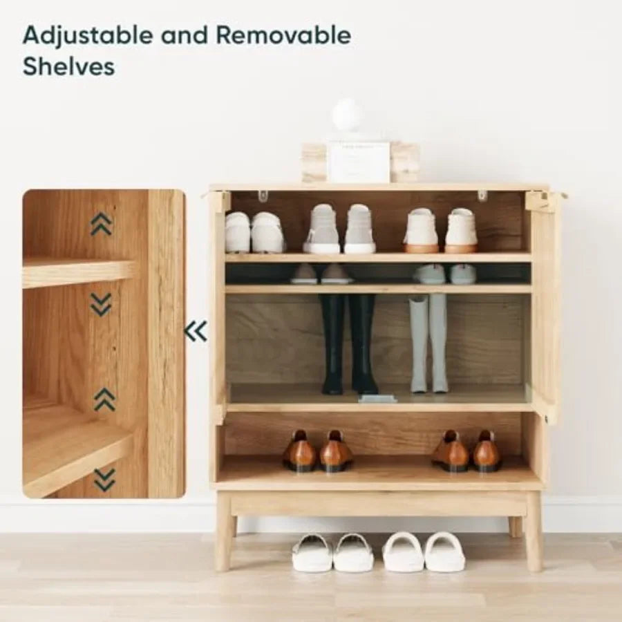 Wooden Shoe Storage Cabinet