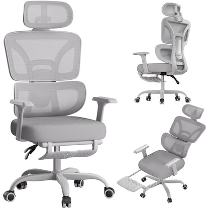 FRODROVIA Mesh Office Chair with Footrest