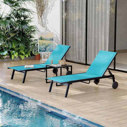 Garvee Outdoor Lounge Chair with Side Table