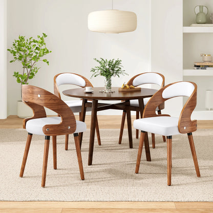 Farini Upholstered Wood Dining Chairs, Set of 2