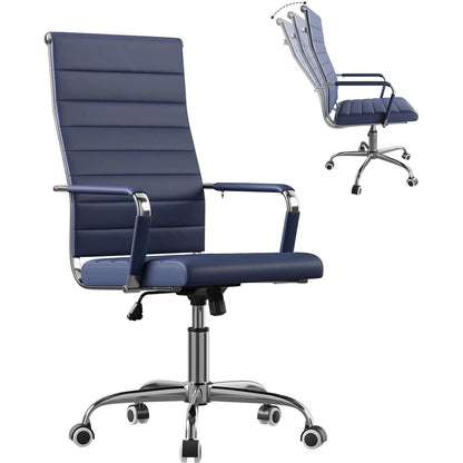 Executive PU Leather Office Chair, Mid Back