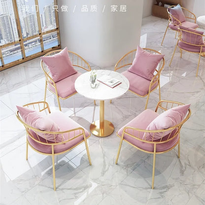 Dining Table & 4 Chairs Set, Restaurant Style