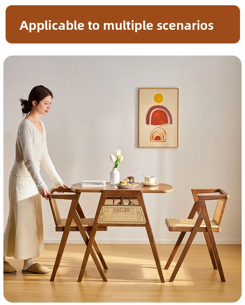 Rattan Balcony Tea Table & Chairs Set