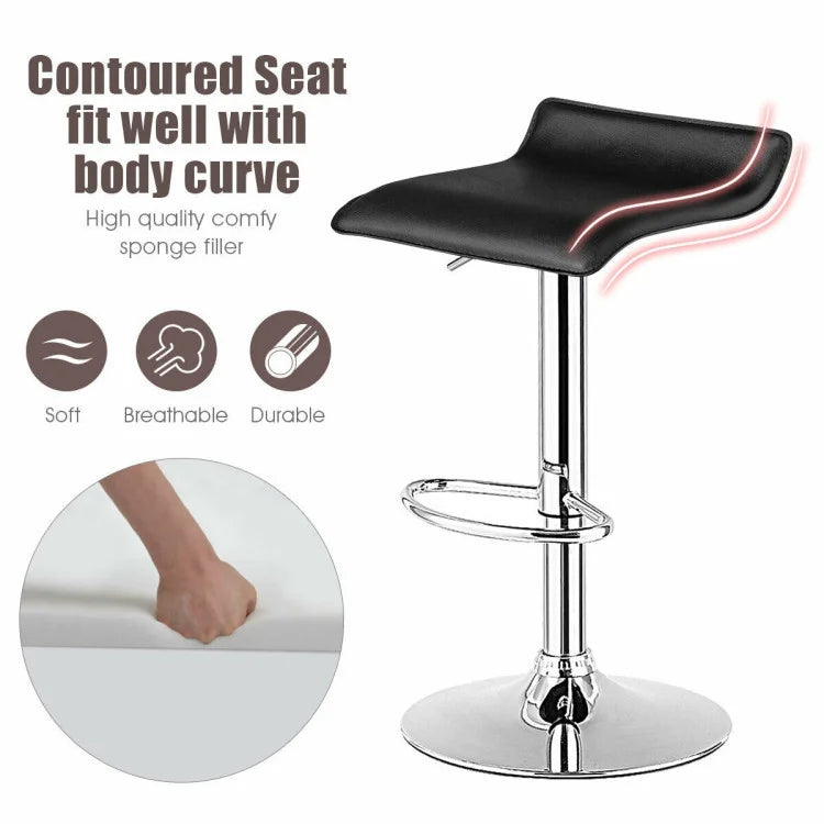 Adjustable Backless Bar Stools, Set of 2
