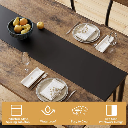 3-Piece Dining Table Set for 2, Two-Tone