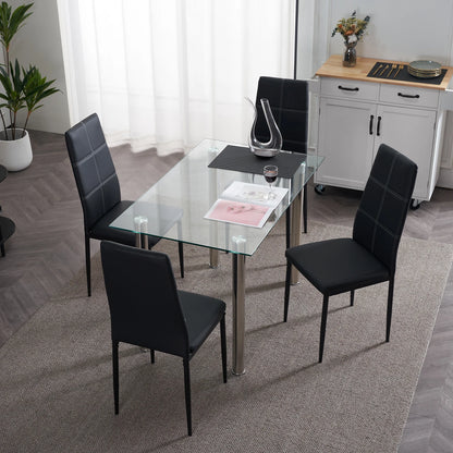 High-Back Dining Chairs, Set of 4