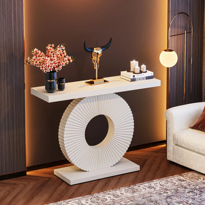 Tribesigns Console Table with Geometric Base