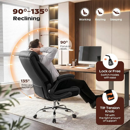 Ergonomic High-Back Office Chair, Big & Tall