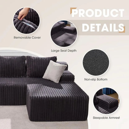 Cloud Memory Foam Sectional Sofa