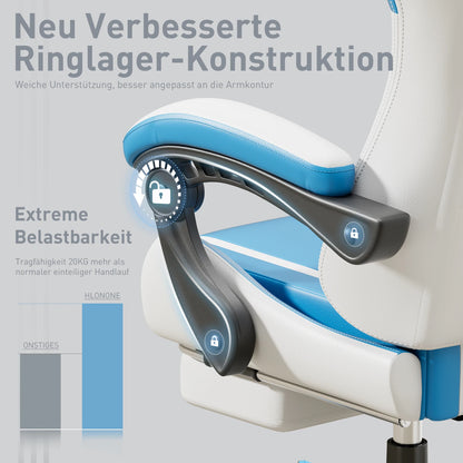 NEBMAAX Ergonomic Gaming Chair with Massage
