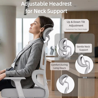 FRODROVIA Mesh Office Chair with Footrest