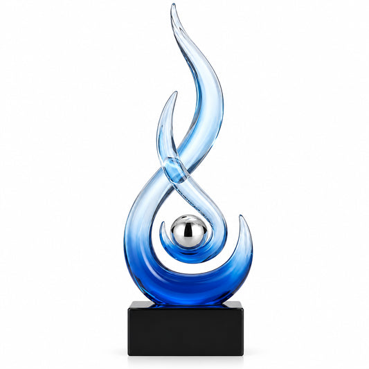 Golden Flame Home Decor Figurines