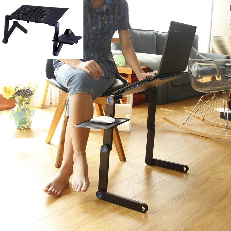 Adjustable Laptop Desk Stand with Cooling Fan