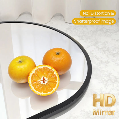 Arched Metal Framed Wall Mirror