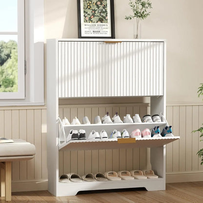 Modern Slim Shoe Storage Cabinet