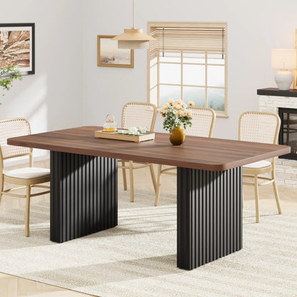 Farmhouse Dining Table for 6-8, 71"