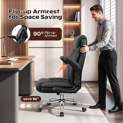 Ergonomic High-Back Office Chair, Big & Tall