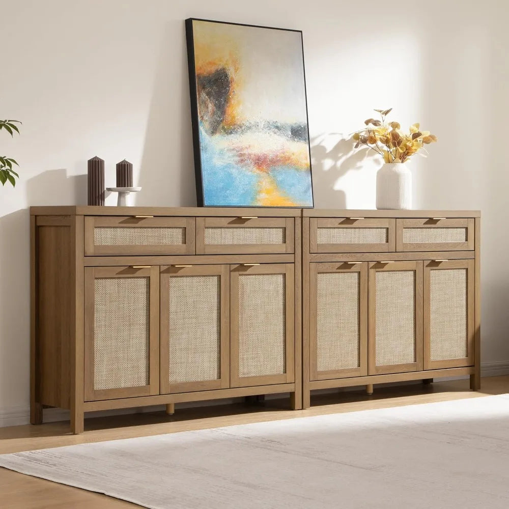 Rattan Sideboard Buffet Cabinet