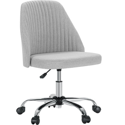 JHK Armless Vanity Swivel Desk Chair
