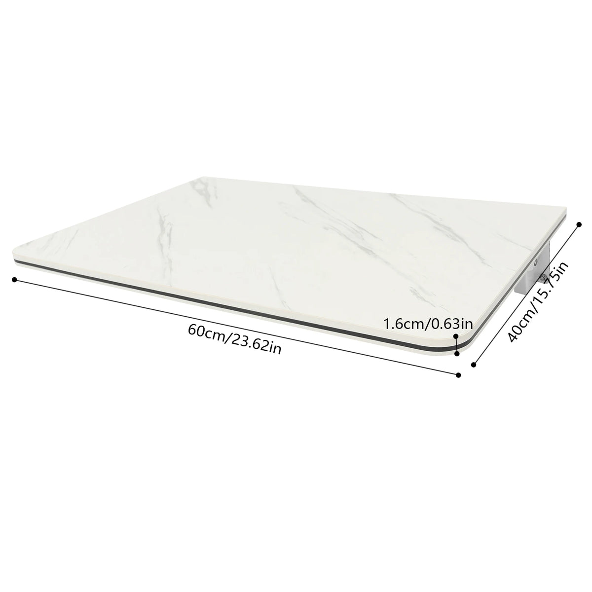 Folding Wall-Mounted Drop-Leaf Desk