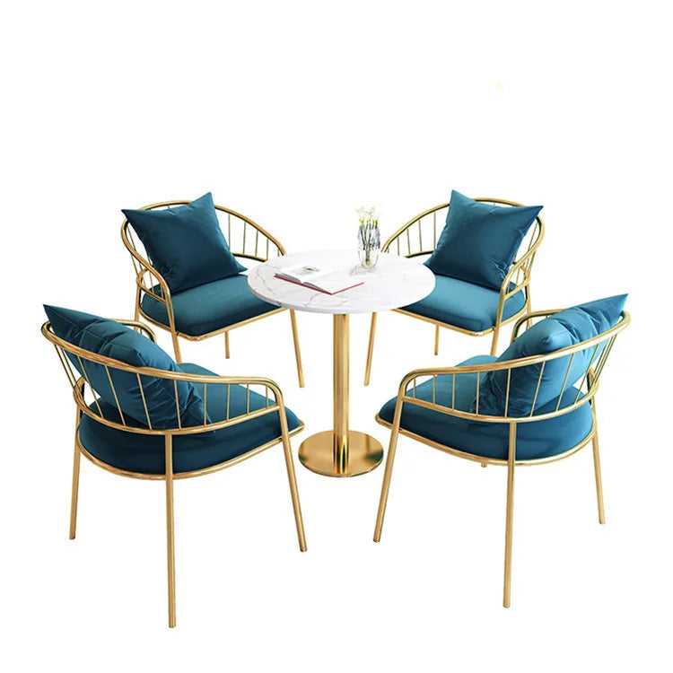 Dining Table & 4 Chairs Set, Restaurant Style