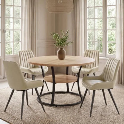 47" Round Dining Table Set for 4
